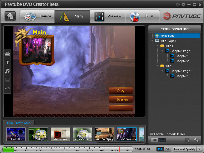 dvd creator menu How to Convert and Burn Canon Video to DVD