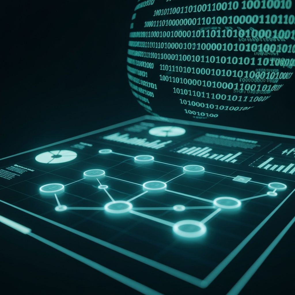Data science visualization showing letter to number conversion applications